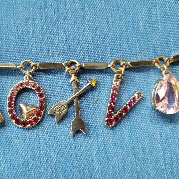 Betsey Johnson Necklace, Earrings, Bracelet "LOVE" Collection - NWOT - Picture 12 of 16